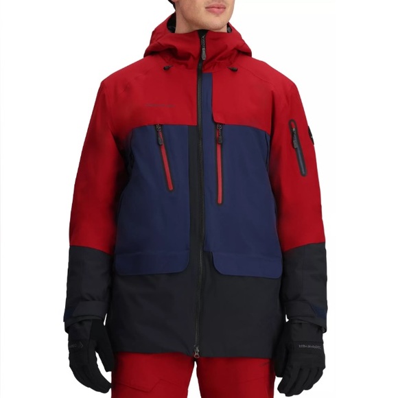 Obermeyer® Men's LARGE Cirque Waterproof Snow / Ski Jacket in Rustic Red. NWT! - Picture 1 of 8
